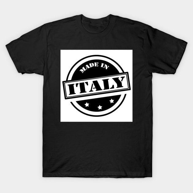 ink stamp with writing Made in Italy T-Shirt by JAG2B